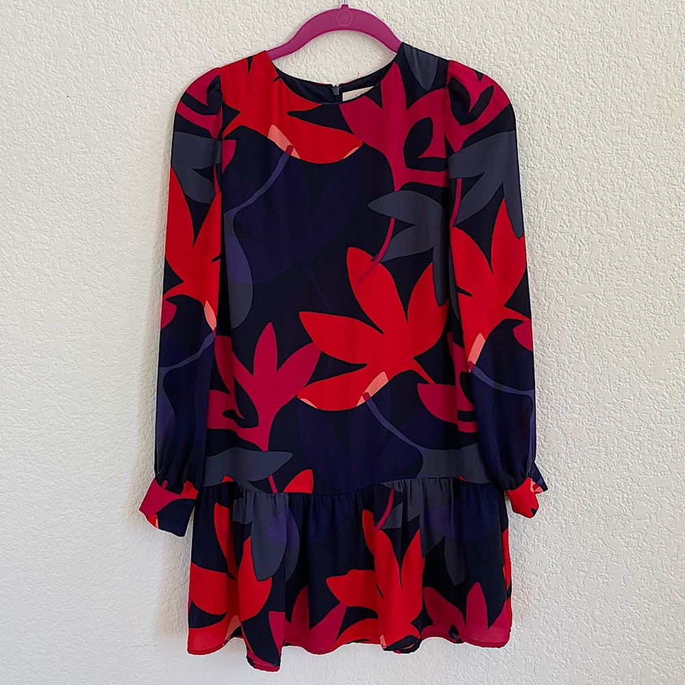 Ann Taylor Loft Floral Mod Loose Mini Dress